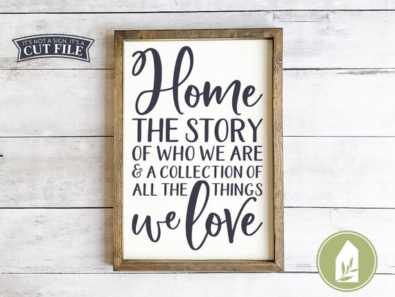 Download Home The Story Of Who We Are Svg Farmhouse Svg Family Svg Etsy PSD Mockup Templates