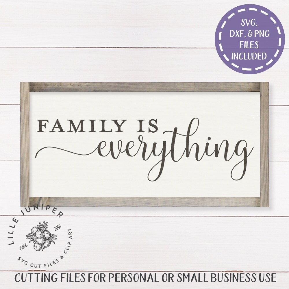 Download Family is Everything svg Farmhouse Sign SVG Family svg Cut | Etsy