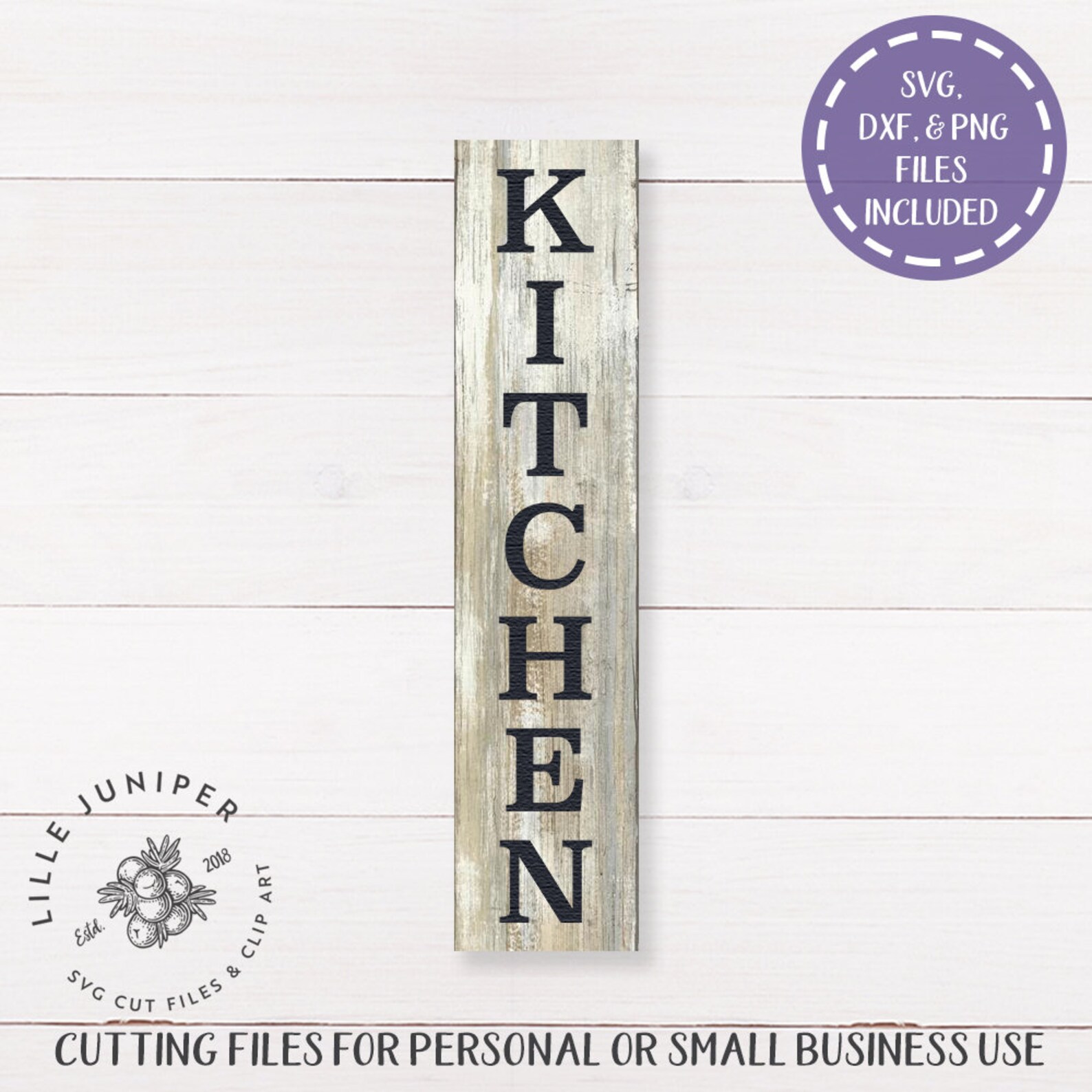 Kitchen Sign SVG Tall Kitchen Svg Vertical Kitchen Svg Etsy