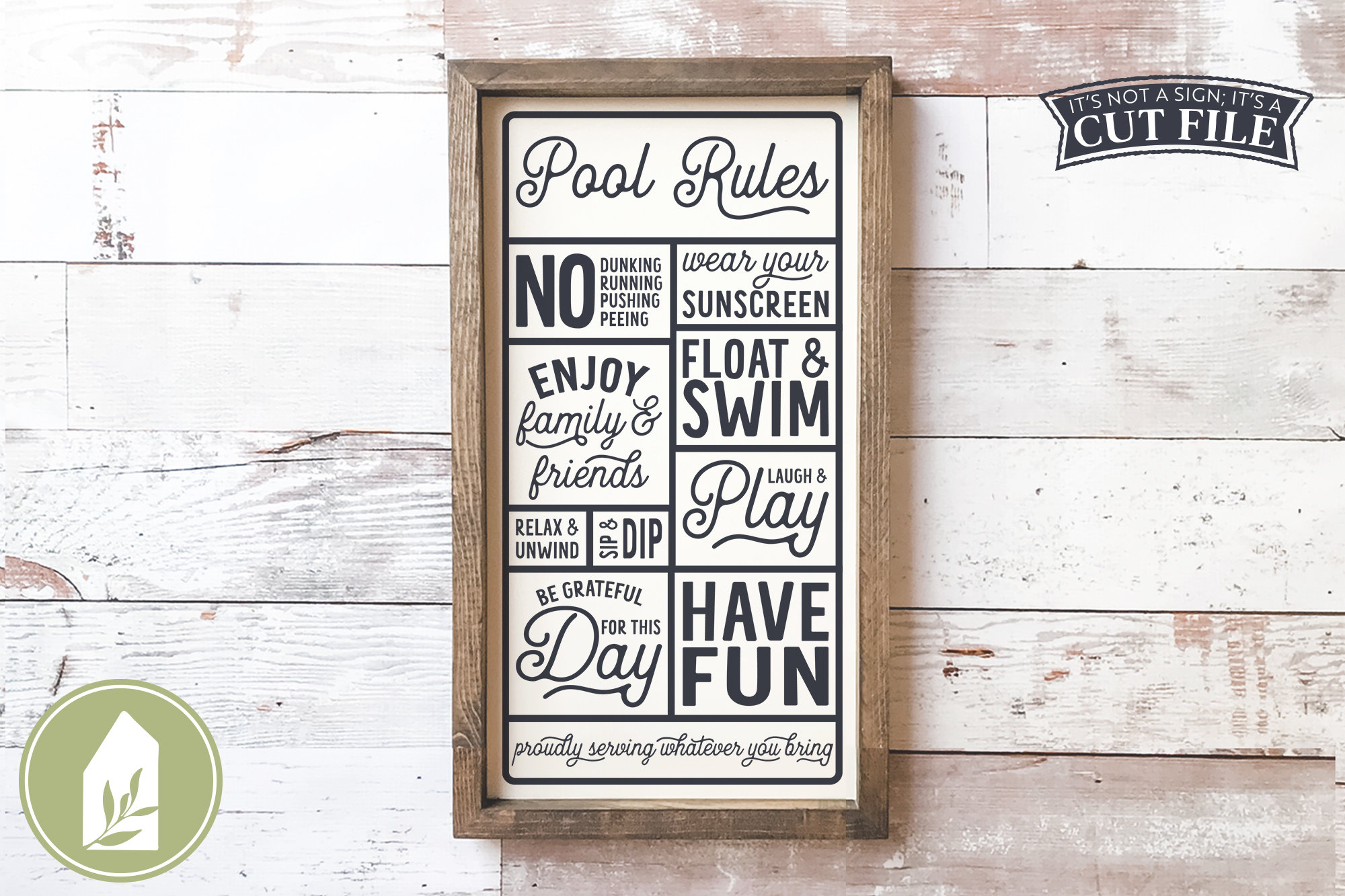 Pool Rules SVG Files Farmhouse Svg Commercial Use Digital Etsy Canada