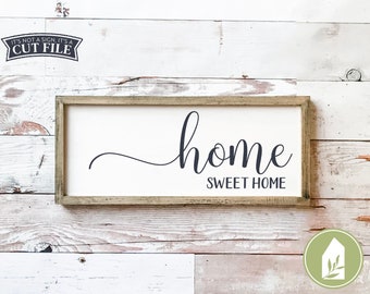 Home Sweet Home svg, Rustic Sign svg, Farmhouse svg, Rustic Decor, Farmhouse Decor, Stencil SVG, Commercial Use, Digital File