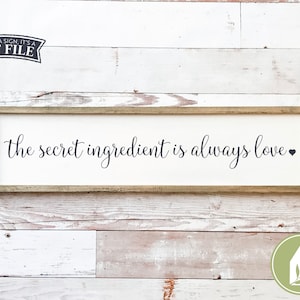 L'ingrediente segreto è sempre l'amore in formato SVG, Cucina in formato SVG, Festa della mamma in formato SVG, Segno della fattoria in formato SVG, Famiglia in formato SVG, Uso commerciale, File digitale