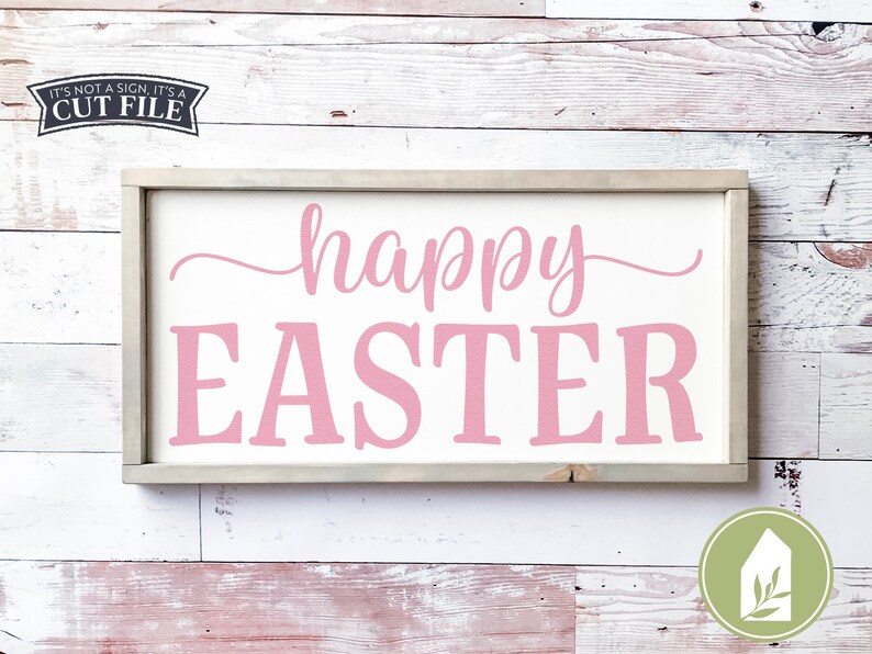 Download Happy Easter svg Farmhouse Spring svg Easter Sign svg | Etsy