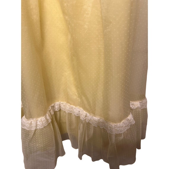 Lorrie Deb Vintage Yellow Long Dress Ruffles Size… - image 4