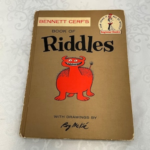 Bennett Cerfs Book of Riddles geïllustreerd door Roy McKie 1960 hardcover 1e editie beginnersboeken vintage verzamelobject