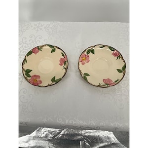 Franciscan Desert Rose Saucer Set Of 2