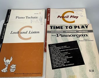 Vintage Piano Learning Books Lot Of 4 - Summy-Birchard Co & Robert Silverman