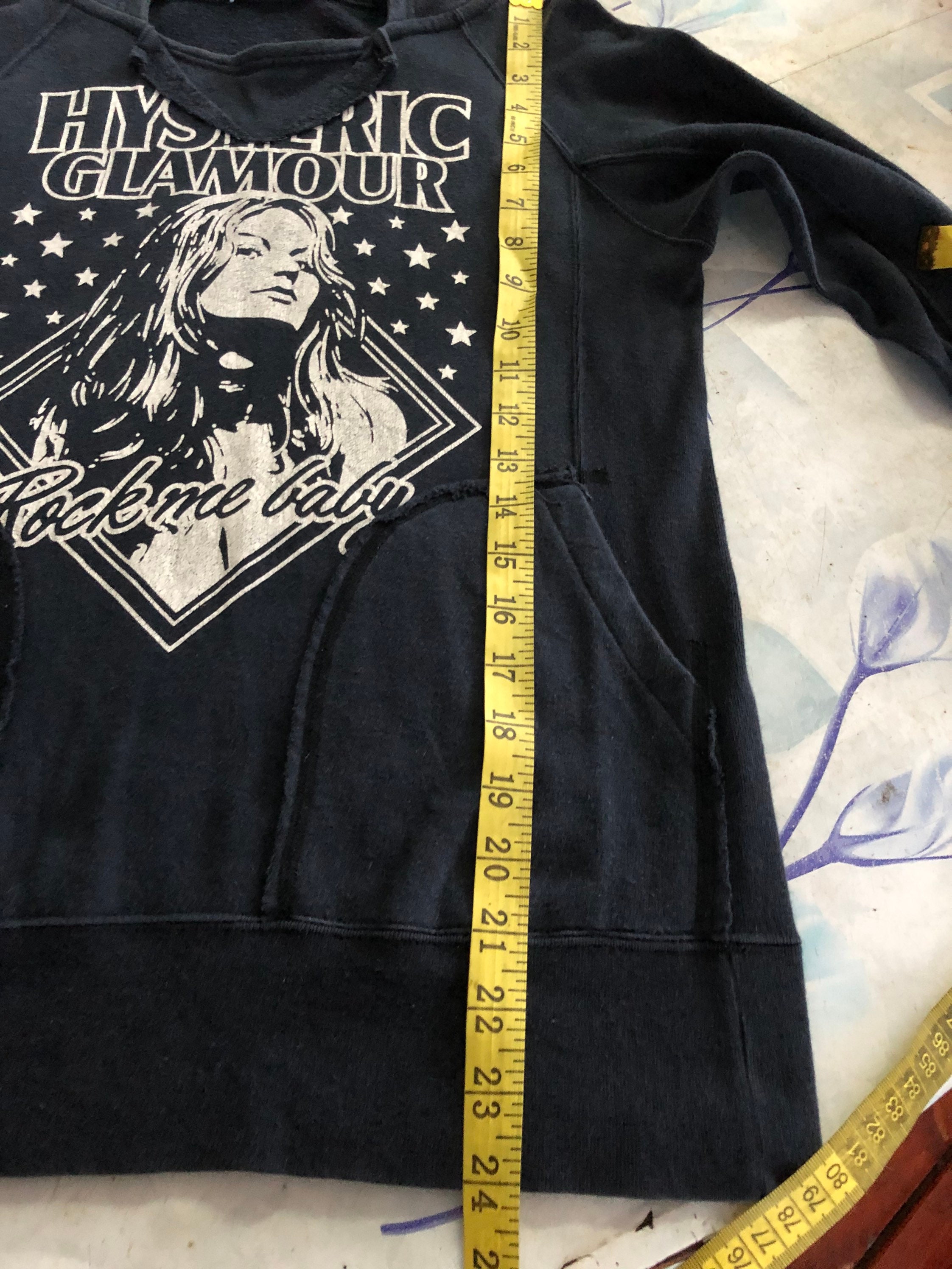 ヒステリックグラマー ロックミーベイビー パーカー 日本製 Sサイズ