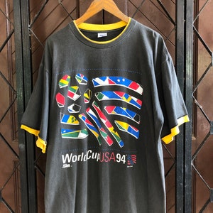 Vintage 1994 World Cup Usa Football Tshirt Size XL by Salem Sportwear