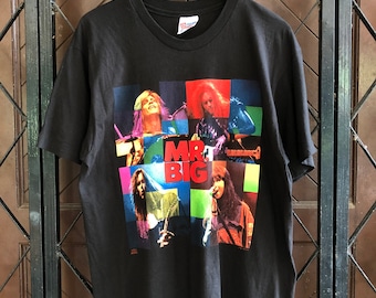 Vintage 90s MR BIG Japan Tour Band tee L Size