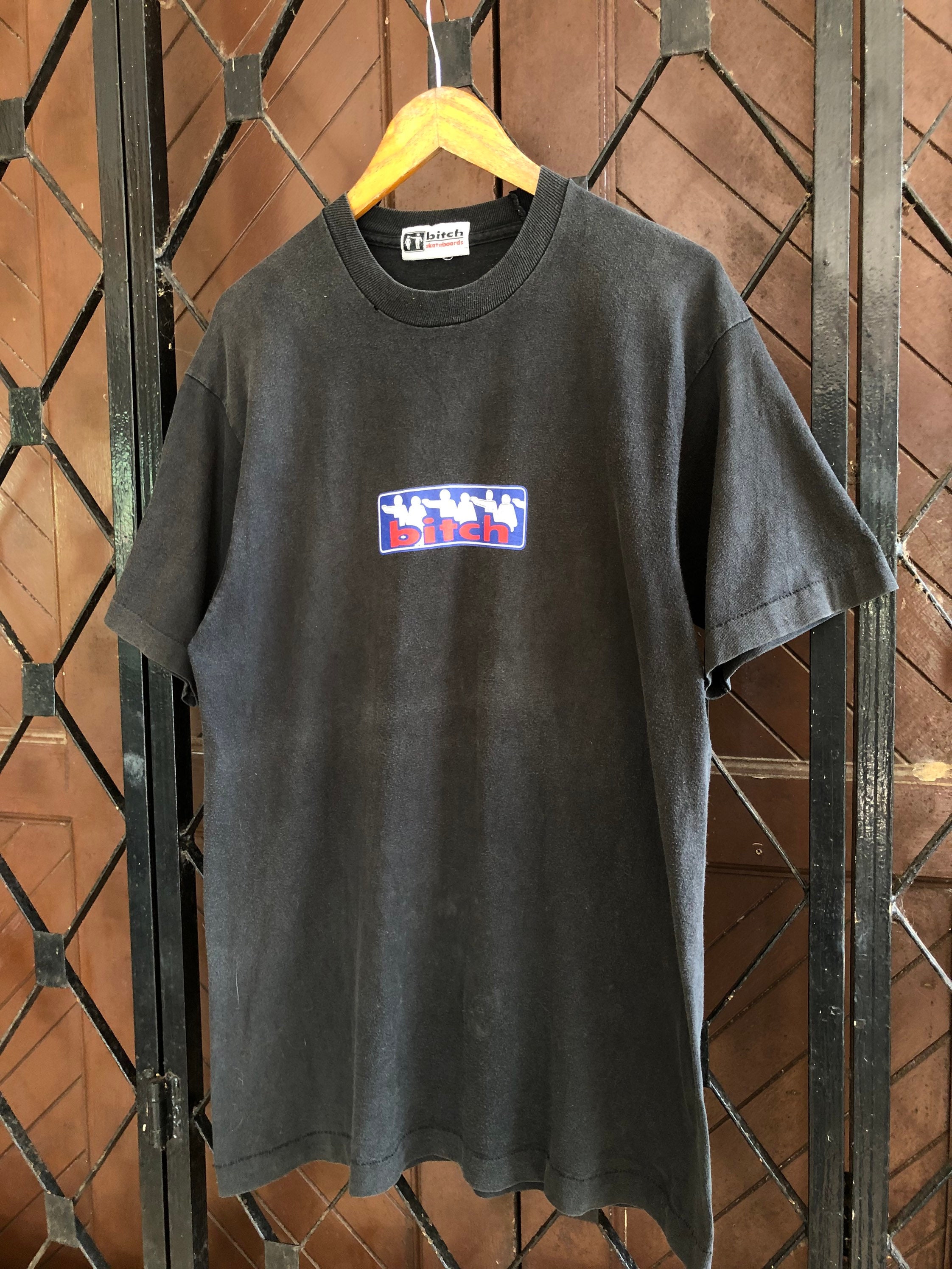 Vintage 90s Distressed BITCH Skateboard Tee L Size - Etsy Vintage 90s Distressed BITCH Skateboard Tee L Size - Etsy
