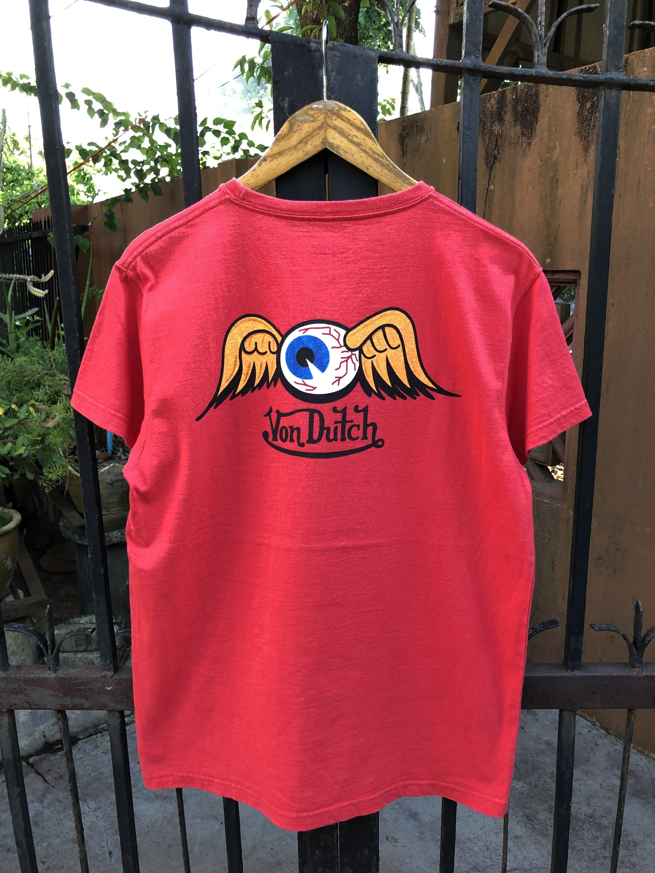 Von Dutch Big Logo Flying Eyeball T 
