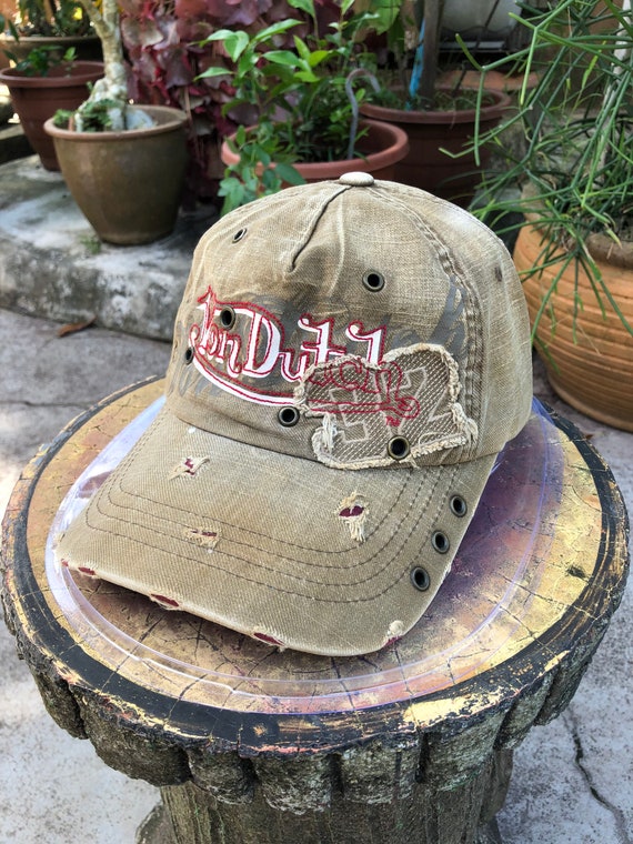 Von Dutch Distressed Design Cap Hat