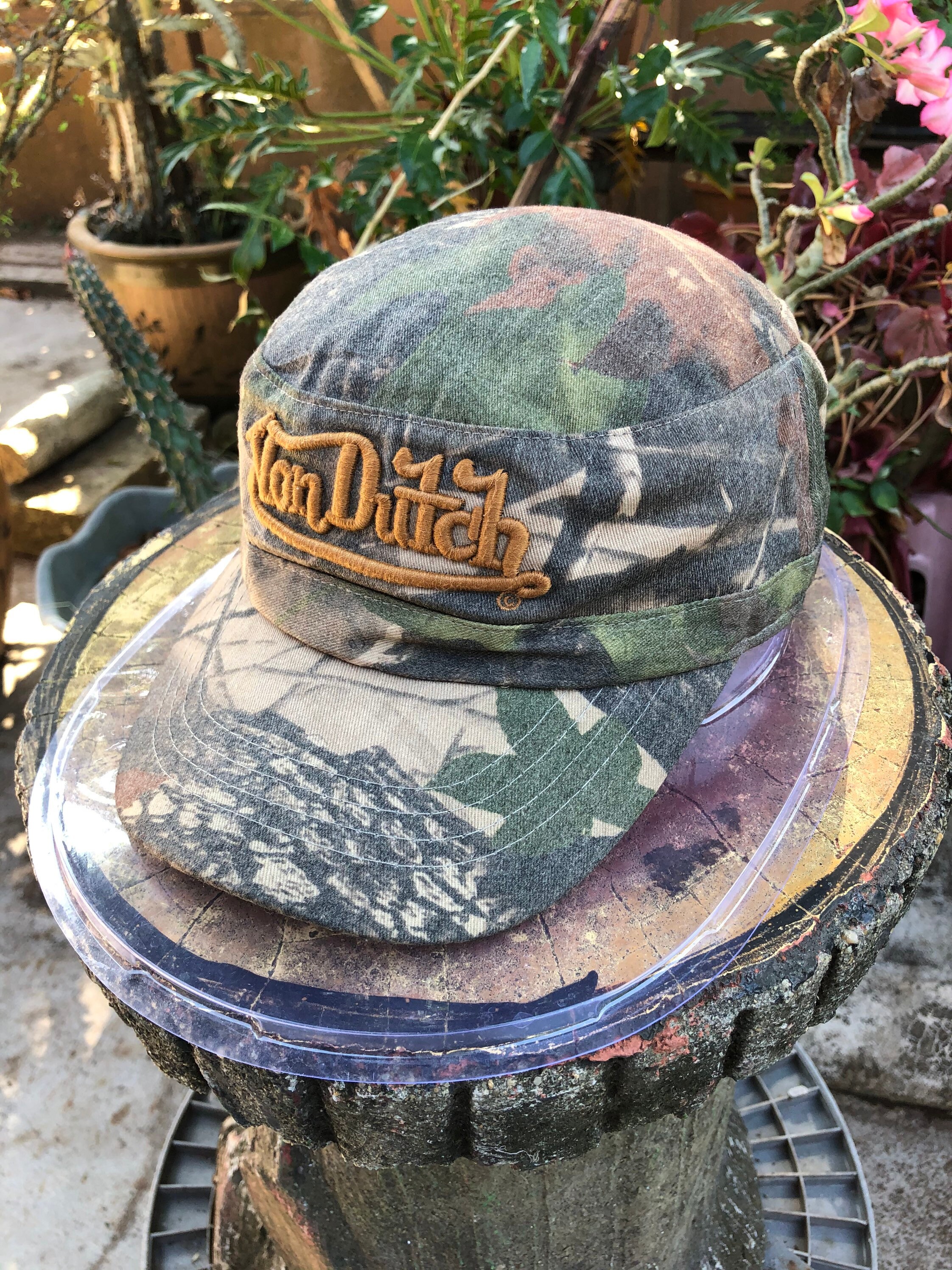 Rare Von Dutch Camo Patrol Hat Full Cap 