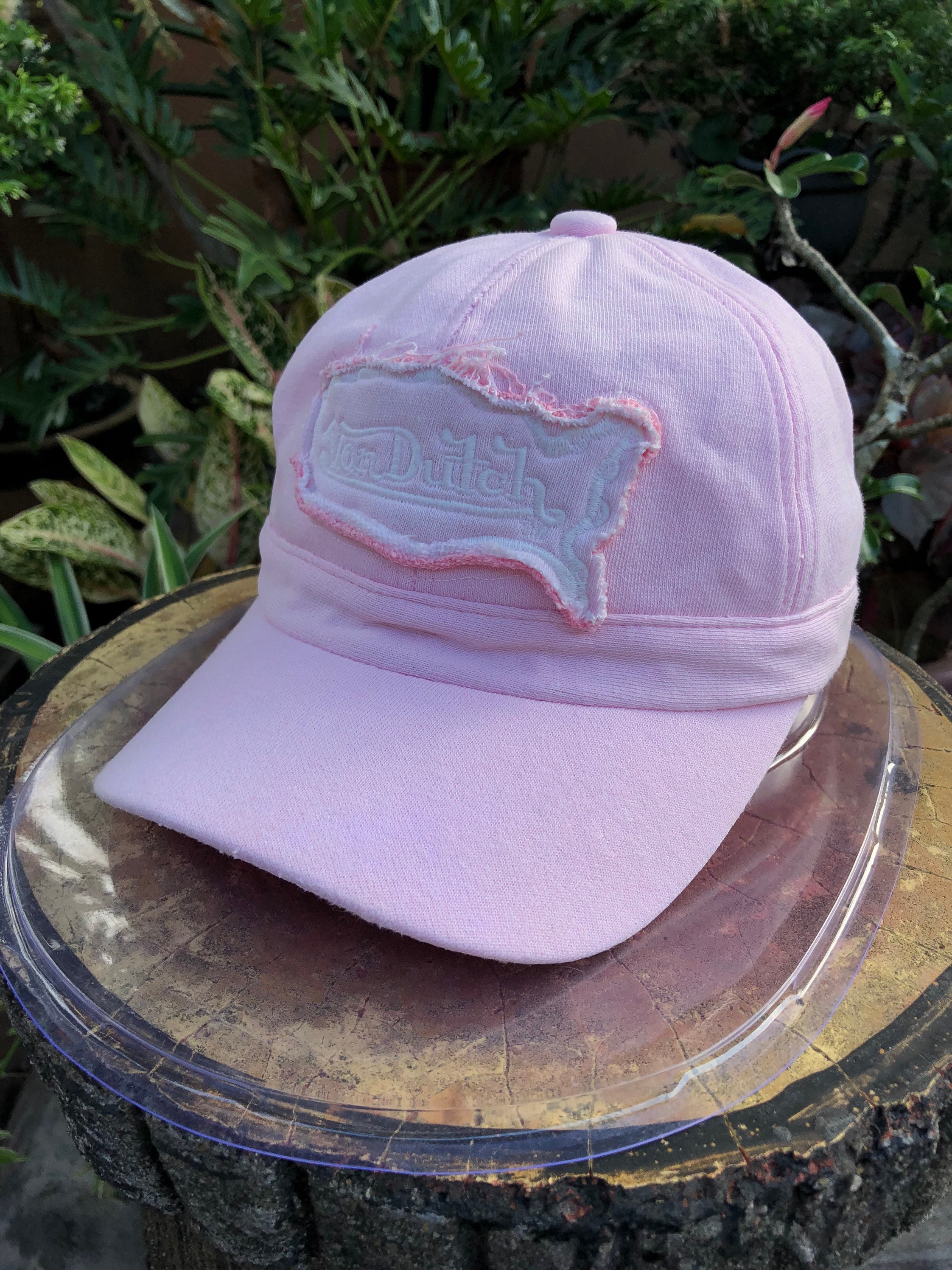Von Dutch Pink Short Brim Strapback Cap 