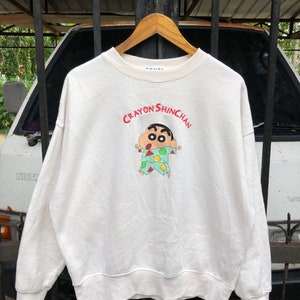 ヴィンテージ クレヨンしんちゃん しんちゃん 日本の漫画 アニメ スウェットシャツ クルーネック ジャンパー 大きいサイズ
