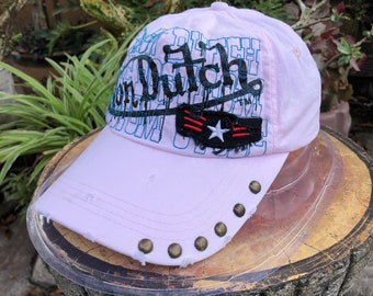 von dutch purple camo design cap 帽子 purple_flipped_logo_velvet_fro