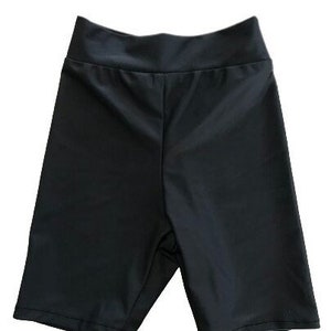 Damesshorts Zwembroek knielange zwarte zwemleggings