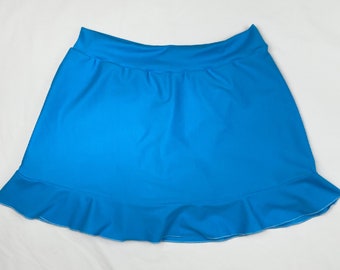 Skirt with Ruffle , Woman Swim Skirt for Athletic Excercise