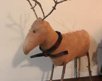 Primitive Reindeer Decor