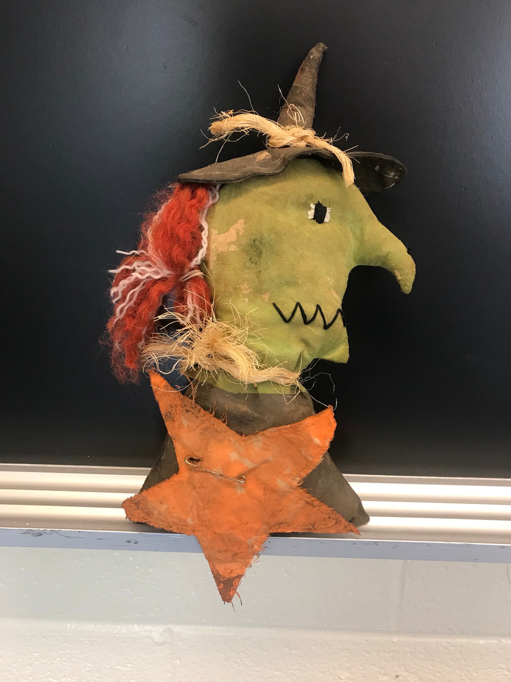 Primitive Witch Shelf Sitter Tuck Etsy UK