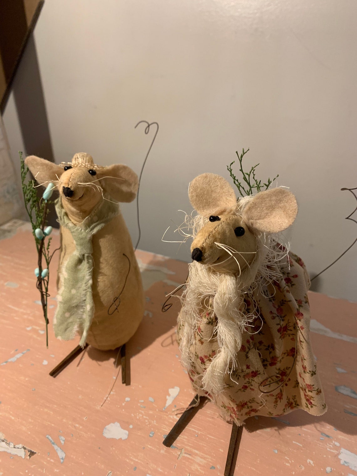 Primitive Spring Mice - Etsy