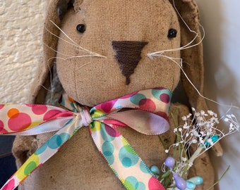 Primitive Easter Bunny with Pocket