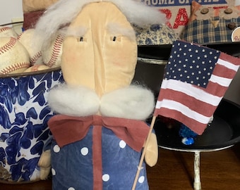 Primitive Uncle Sam Shelf Sitter