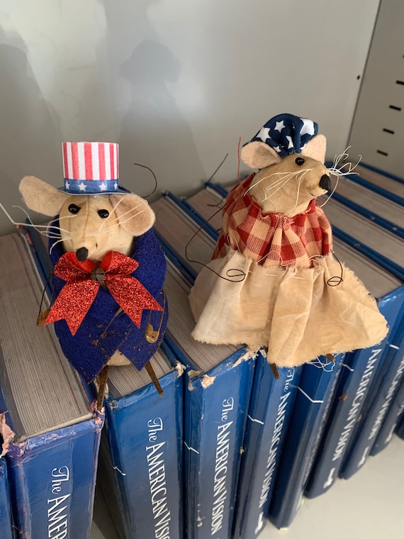 Primitive Patriotic Mice - Etsy