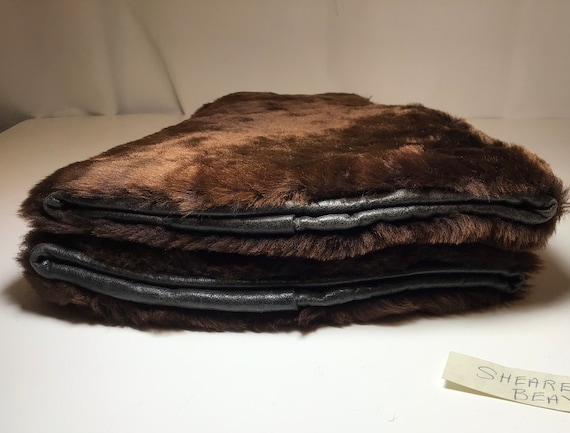 Men's Sheared Beaver fur & Hide mittens Winter Gl… - image 2