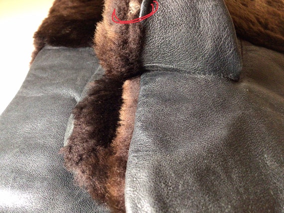 Men's Sheared Beaver fur & Hide mittens Winter Gl… - image 8
