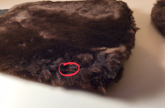 Men's Sheared Beaver fur & Hide mittens Winter Gl… - image 10