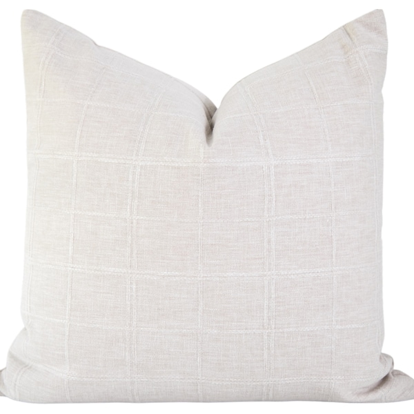 Textured White Pillow Etsy