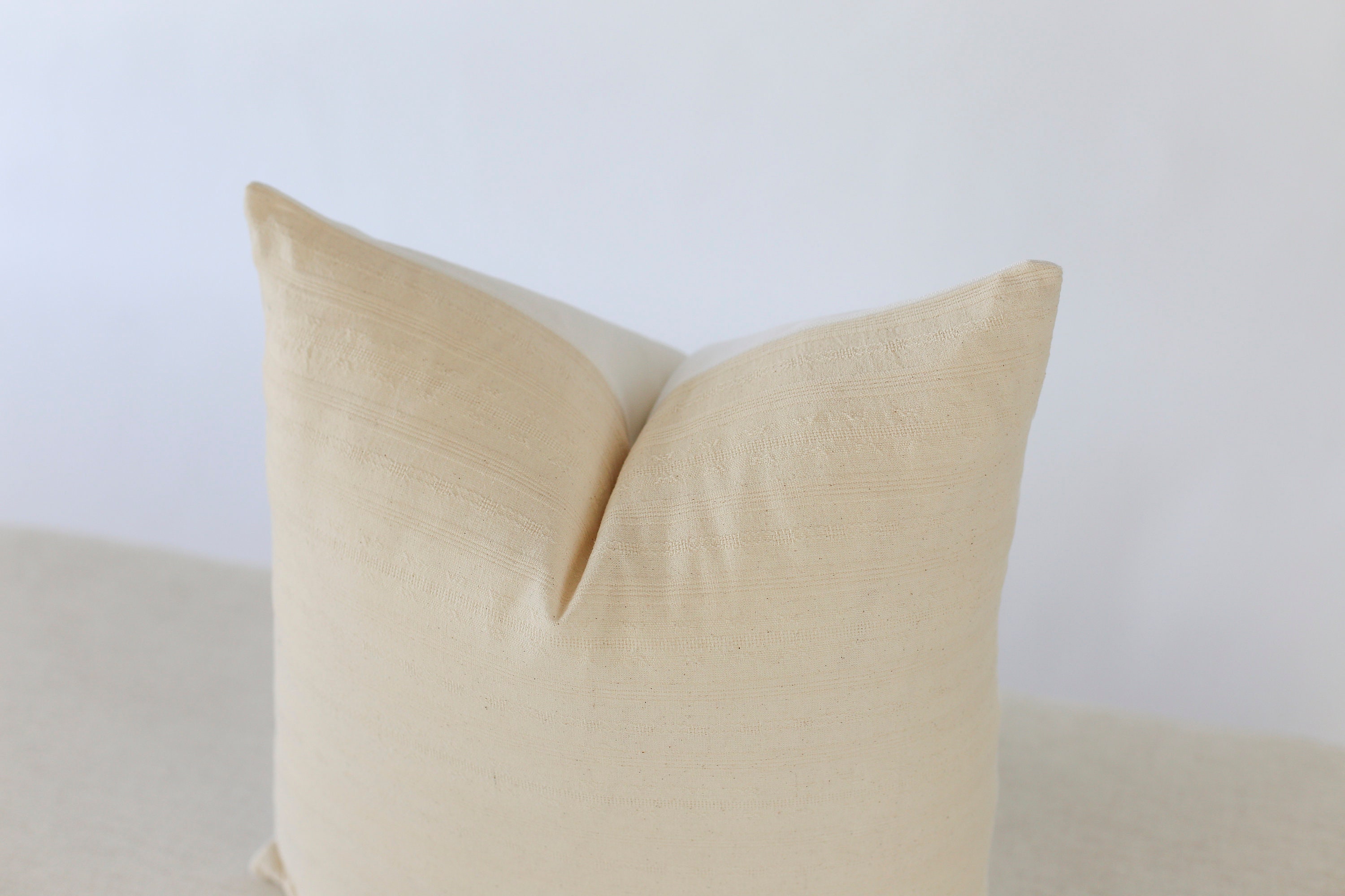 Ivory Pillow Cover 24x24 Solid Color Throw Pillow Covers off Etsy