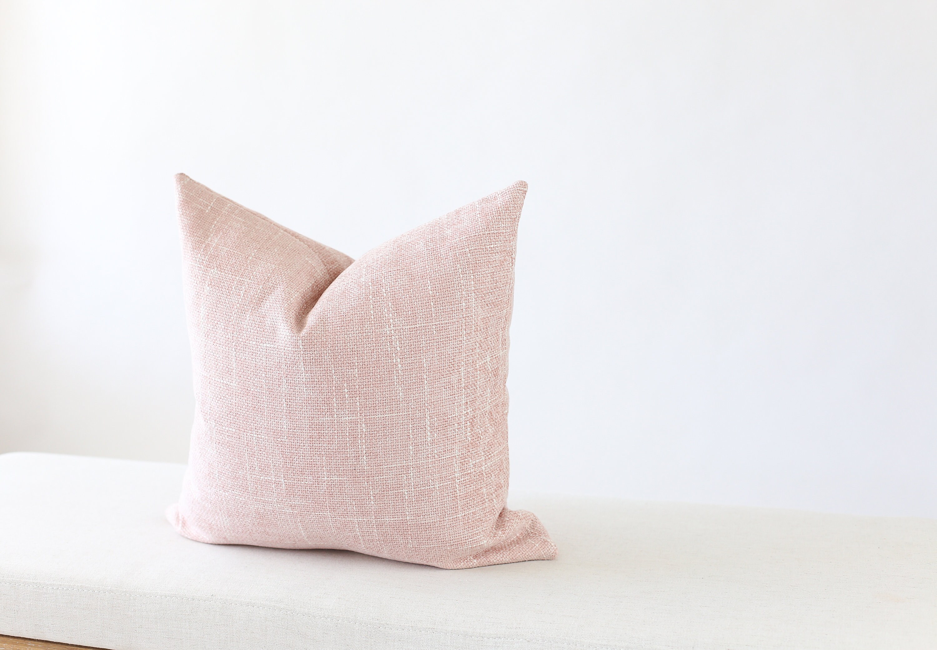 Pink Pillow Cover Blush Pillow Cover Laurel and Blush Blush Etsy