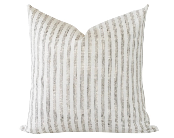 Floral Gray Modern Farmhouse Pillow Cover See Details Off-White with Dark Gray White Cotton Back Covers Are Sized Down to Fit Inserts