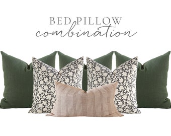 Throw Pillow Set, Bed Throw Pillows, Throw Pillows for Bed, Pillow Combo Set, Designer Pillows