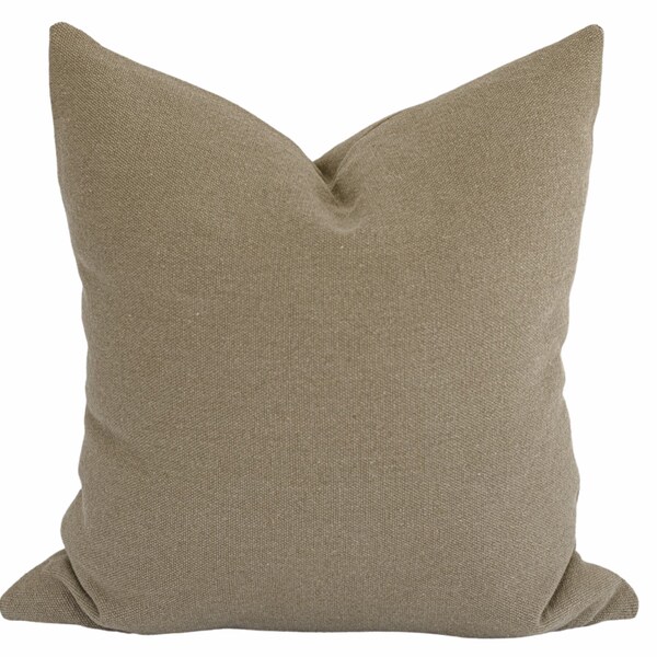 Brown Linen Pillow Etsy