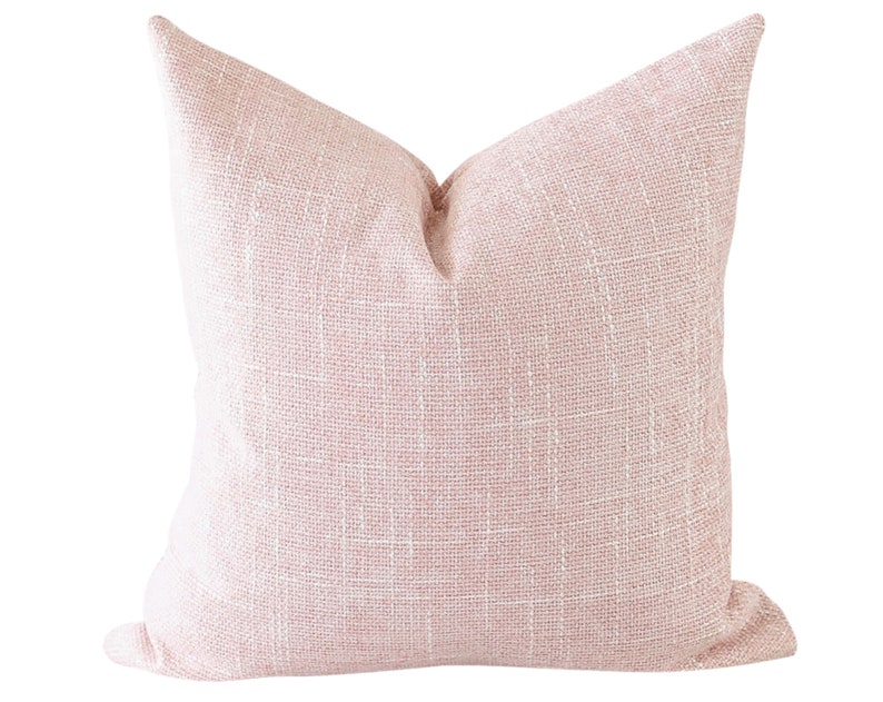 Pink Pillow Cover Blush Pillow Cover Laurel and Blush Blush Etsy