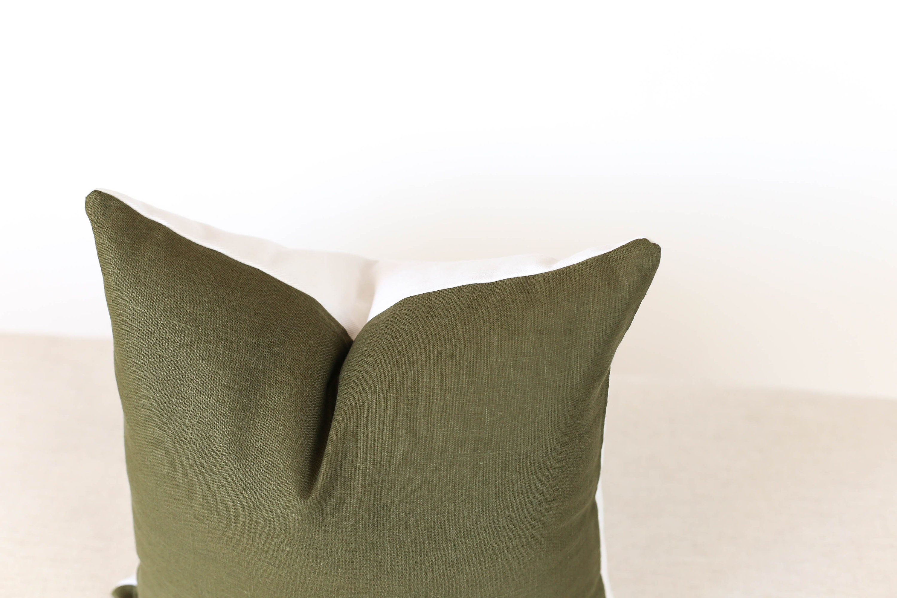 Green Throw Pillows Farmhouse Pillow Covers 22x22 Pillow Etsy