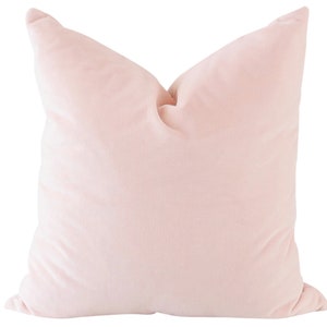 Blush Velvet Pillow Cover, Blush Pillow, Velvet Pillow Cover, Blush Pillow Cover, Velvet Pillow, Spring Pillow Cover, Luxury Pillow Cover