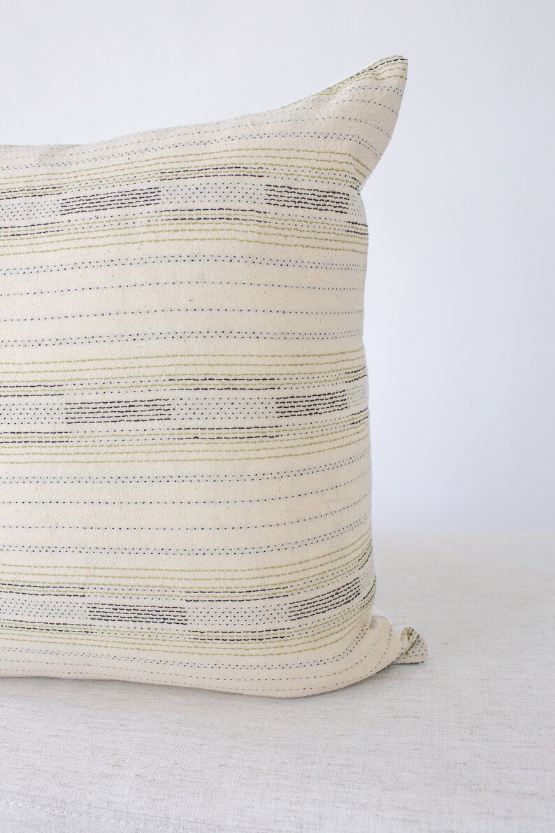 Black and Gold Stripe Pillow Cover 20x20 Beige Pillow Etsy