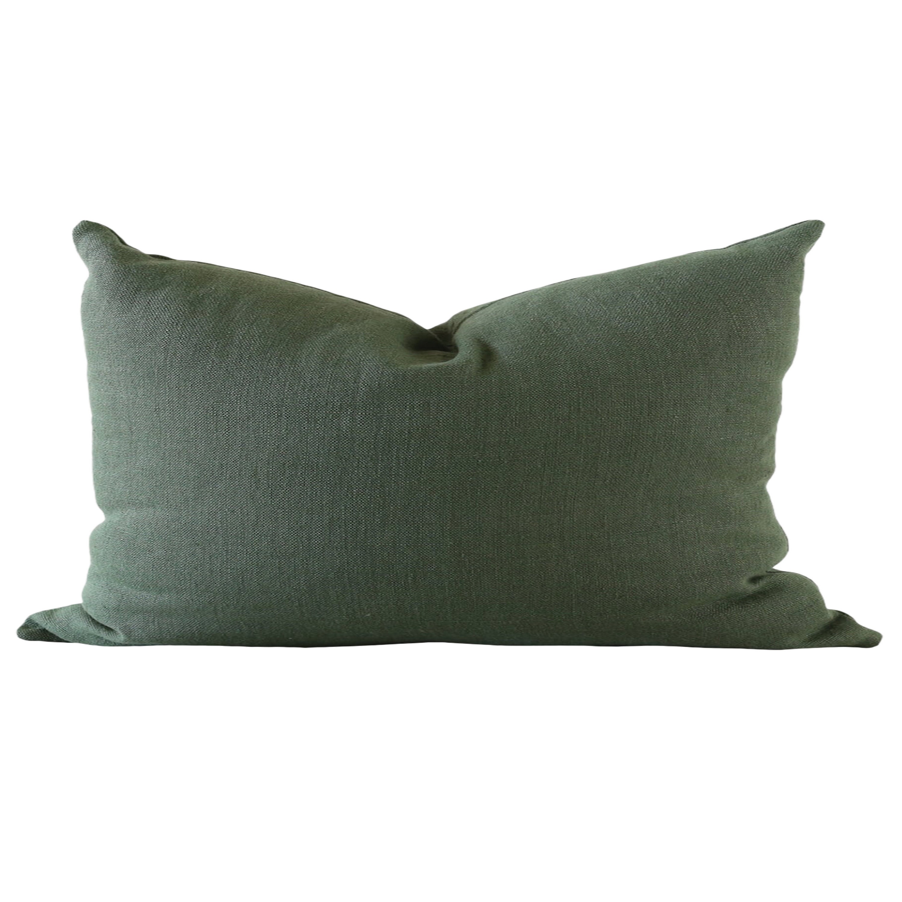 Green Linen Pillow Cover Moss Green Linen Pillow Sage Green Etsy 日本