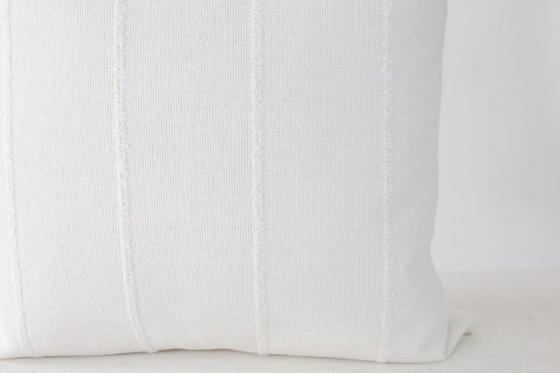 White Pillow Cover 20x20 Modern Farmhouse Throw Pillow Covers Etsy