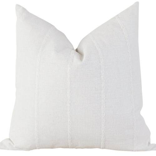 White Pillow Cover 20x20 Modern Farmhouse Throw Pillow Covers Etsy