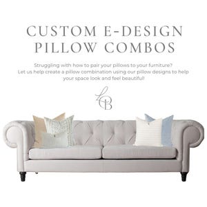 Custom Pillow Cover Combination E-Design Service | Custom Room Design | Interior Design Service | E-design