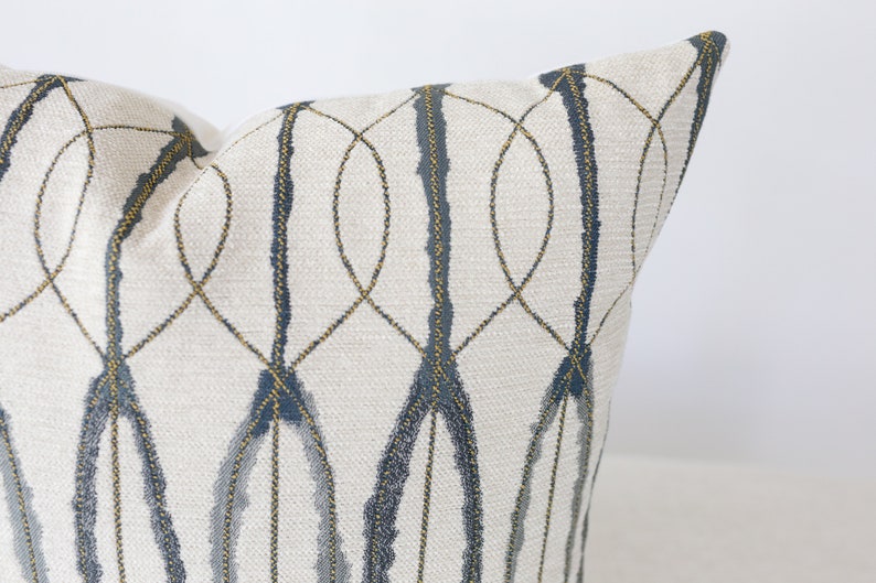 Blue and Cream Abstract Pillow Cover 20x20, Throw Pillow Covers 18x18, Pillow Covers, Blue, Cream and Mustard Pillow, Abstract Pillow Cover Blue and Cream Abstract Pillow Cover 20x20, Throw Pillow Covers 18x18, Pillow Covers, Blue, Cream and Mustard Pillow, Abstract Pillow Cover