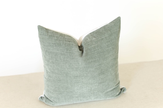 Seafoam Green Velvet Pillow Velvet Pillow Cover Pillow Covers