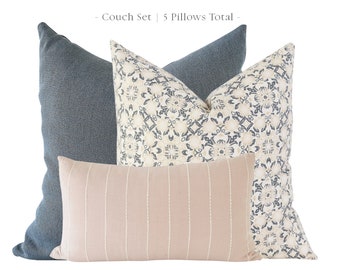 Couch Pillows Set, Pillow Combination, Throw Pillows Set, Pillow Combo Set, Beige Throw Pillows, Floral Pillow Covers, Lumbar Pillows