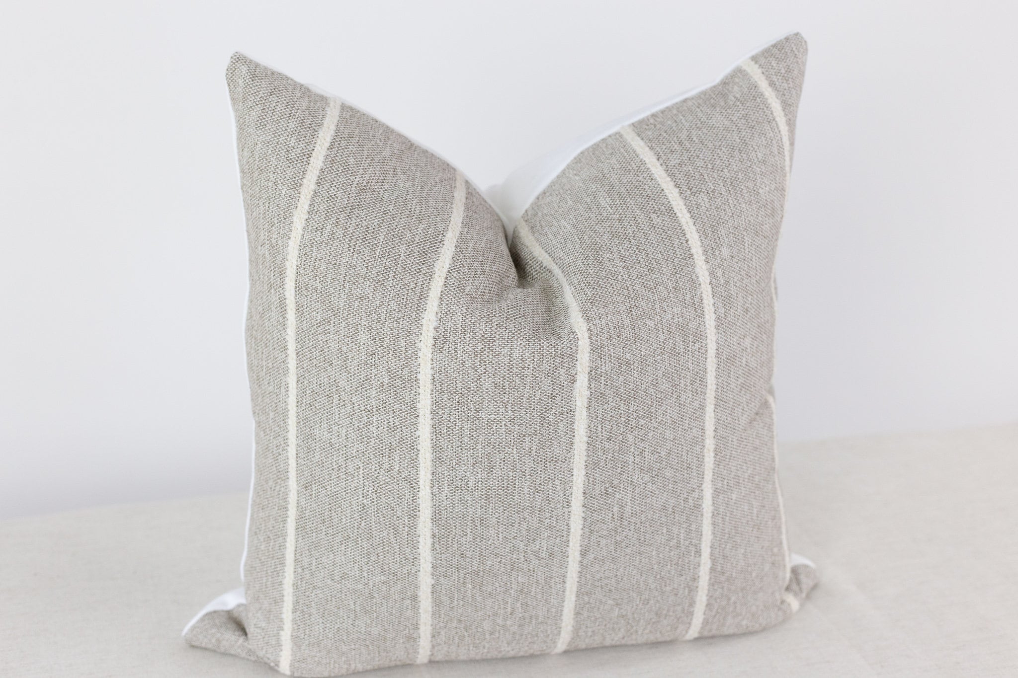 Grey and White Pillow Cover 20x20 Grey Textured Pillow Etsy